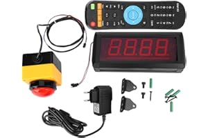 ‎YWBL-WH 10 Second Challenge Game Timer, LED Display, Remote Control, Compact Size, Visibility Up to 15 m. Attract Customer Flow in Shopping Malls (EU Plug)