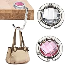 Ganci Per Borsa Da Tavolo - 3 Pezzi Pieghevoli, Con Base Antiscivolo - Foto 5