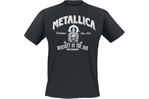 Metallica Whiskey In The Jar Men's T-Shirt Black Undefined Band Merch, Bands