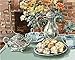 Produktbild PAINTWERT Digitale Malerei Snack Time Küche Blumen Ölgemälde Bilder von Zahlen Digital Picture Zeichnung von Zahlen Hand Färbung Köstliches Dessert 45x60cm