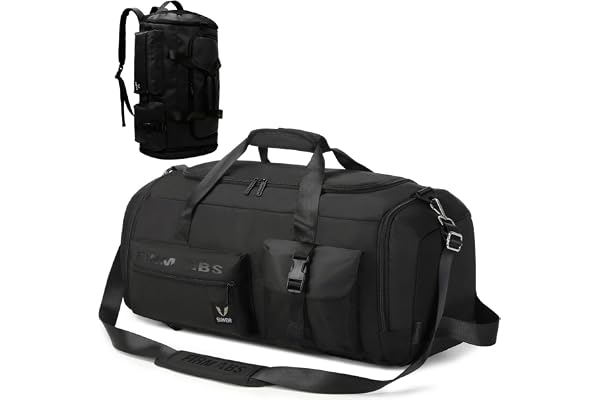 Suweir Sac de Sport pour Homme et Femme 65 L Sac de Voyage avec Compartiment à Chaussures et Humide Grande Capacité Sacs de Sport Sac Weekend Femme pour Sport, Fitness, Voyages, Vacances, Yoga