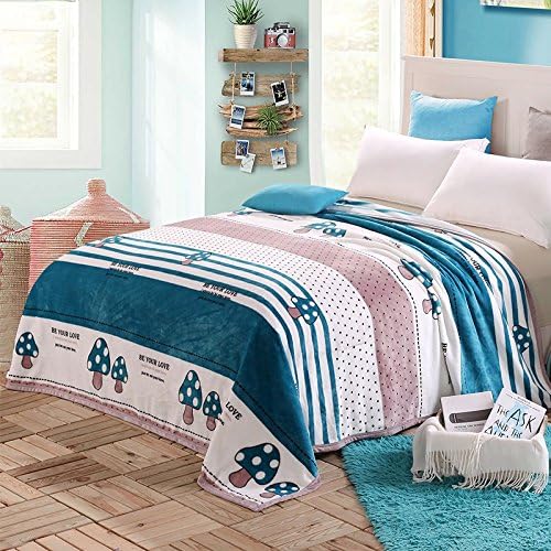 Znzbzt Adult children of summer thin blankets are small blankets summer air conditioning to cool quilt,180x200cm green fairy Trail