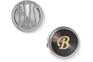 BRERA 67 - couvre boutons chemise homme avec initiales, boutons de manchette pour homme, cache bouton chemise lettre, cadeau homme original utile Made in Italy