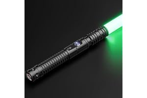 GFACHNT Sable láser, Sable láser RGB de 11 Colores con empuñadura de Metal, Sable láser de Duelo Force FX, Juguete para Adultos y niños