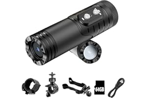 bayehngs WiFi Helmet Camera, HD 1080P Bike Motorcycle Helmet Camera, IP66 Waterproof Action Camera for Cars, Bicycle, Motorbike & Sports Helmet (With 64G Card)