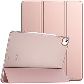 M.TK moveteck İpad Air 13 in&ccedil; 1. Nesil Uyumlu Kılıf Akıllı Smart Uyku Modlu Standlı Şeffaf Smart Kapaklı Kılıfı M2, Rose Gold