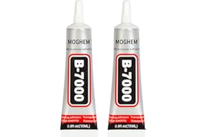 B7000 Super Glue Clear Strong MOGHEM Adhesive 2X15ml/2PCS Multi-Function Glue for Nail Art Repair Mobile Phone Tablet and DIY