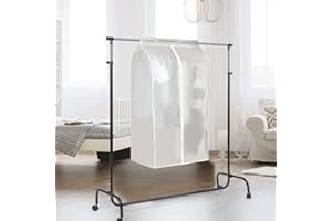 BAYINBROOK Housse de Vêtement Penderie Transparente Anti Mite, Housse de Vêtements à Suspendre avec Fermeture Éclair Anti Mites Anti Humidité Anti Poussière, Housse Chemise Penderie (60 * 50 * 90 cm)