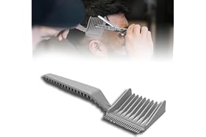 Kinretixia® Barber Fade Combs, Grau professioneller Haarschneidekamm, hitzebeständig, Flacher Kamm, Clipper-Kamm, gebogener Positionierungskamm für Männer, Salon