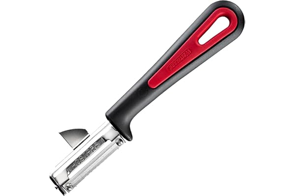 Westmark Eplucheur économe Universel, Gallant, avec Lame vissée en Acier inoxydable, noir/rouge, 290922E1
