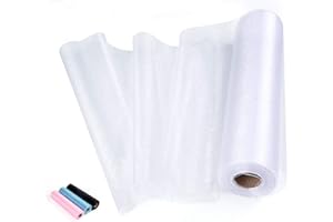ABSOFINE 35m x 29cm Rolle Organza Transparenter Stoff Tischläufer Tüllstoff Dekorativ Tuch für Hochzeit Tischedeko,Stuhl Schleifen, Tischläufer, Party Geschenke, DIY Basteln (Weiß)