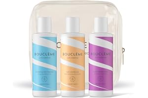 Bouclème Hair Care Gift Set - Curly Hair Products - Ultimate Discovery Set for Curls & Waves - Hydrating Cleanser, Curl Conditioner & Super Hold Styler 3 x 100ml
