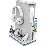 Ant Esports Dock5 RGB with Cooling Fan and Dual Controller Charger Station, PS5 Console Disc & Digital Edition, PS5 Cooling S