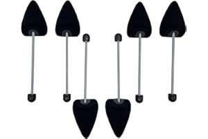 DELFA Samty Shoe Stretcher with Spiral Spring - Foam Shoe Shaper Shoe Stretcher - Set of 3 Pairs for Women Pumps Trotteurs Comfort Pointed Round Classic