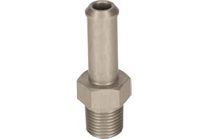 PrecisionGeek Aluminium Kupplungsstecker Außengewinde NPT 1/8 Schlauch Innen Ø 5mm bis auf 6mm (1/4 zoll)