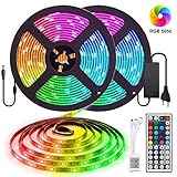 【 Rápida instalación y extremadamente fácil uso 】: Cinta adhesiva 3M oficial mejorada. La light strip es recortable y flexible. Se incluye un control remoto para más fácil manejo