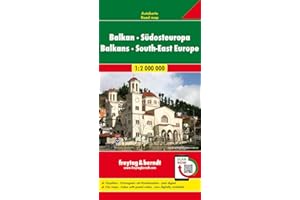FREYTAG-BERNDT UND ARTARIA Balcani-Europa sud-est-Europa 1:2.000.000: Wegenkaart 1:2 000 000