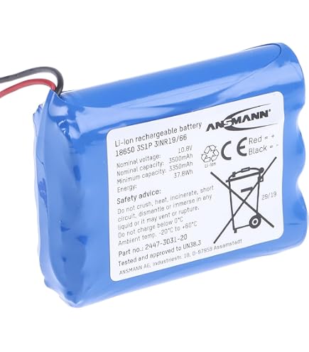 XINLANTECH 18650 3s1p Li-Ion Akku – 11,1V, 2600mAh – Für Massagepistolen & DIY-Projekte Mit 2P-Stecker