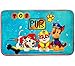 Produktbild 3 in 1: Bettvorleger / Badewannenvorleger / Duschvorleger - " Paw Patrol - Hunde / Helfer auf vier Pfoten " - Teppich rutschfest , da unten gummiert - für Mädchen Jungen - Velours / Frottee Badematte / Kinderzimmerteppich - Spieleteppich - Duschvorlage Badezimmer / Kinderzimmer - Kinderteppich / Bettvorleger - Hund Marshall / Chase / Rubble - Ryder - Haustiere - Badvorleger