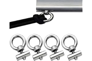 Etomvoop 4PCS Awning Rail Stoppers 6mm Camping Tent Equipment Caravan Accessories, 12mm x 6mm