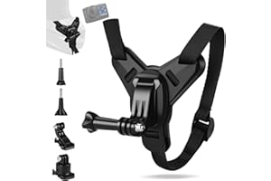 Vuxava Magnetyczny uchwyt na kask motocyklowy, kompatybilny z GoPro Hero 13/12/11/10/9/8/7/Max/Mini, Insta360 X5/X4, DJI Action 5/4