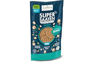 ‎DR KARG Dr. Karg’s glutenfreier Super Saaten-Cracker Quinoa in Bio Qualität – reich an Ölsaaten, knusprige Haferflocken, vegan, Cracker mit Quinoa, Quelle an Omega-3 & ohne Zusatzstoffe, 14x85g