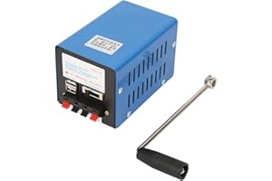 KUIDAMOS 20W Hand-Crank Generator,Portable Generator Hand Crank Generator 2000 Rpm USB Power Delivery Hand-Cranked Charging Generator Emergency Power Station Hand Crank Charger Dynamo Camping Generator