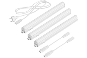 Parlat Luces LED bajo el armario Rigel, 31,3cm cada una, 397lm cada una, blanco cálido, juego de 3