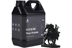 Chitu Systems 2 kg Conjure Water Washable Resin, ritocco più veloce, resina per stampante 3D facile da pulire, resina fotopolimero standard 405 nm per stampanti 3D LCD/DLP/SLA (2000 g, nero)