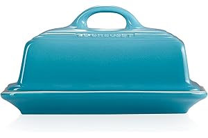 Le Creuset Stoneware Butter Dish, 900 g, 17 x 12.5 x 9 cm, Teal, 70837171700000