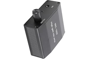 Walfront Microphone Amplifier Mic Audio Amp High Gain 1000 Times Amplification Accessory Set Kit Microphone Amp Stereo Switch Box 3.5mm Interface