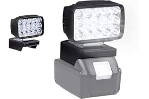 URUN LED Baustrahler,Akku Lampe für Makita 18V, 8W 900LM Tragbare LED Arbeitsstrahler mit 15 Superhelle Lampenperlen Campinglicht Kompatibel mit Makita BL1830 BL1860 für Wartungsarbeiten, Camping
