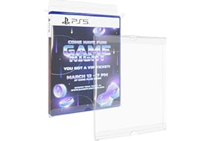 sdroceRyaM 10 Pack Steelbook Protector Case Plastic Video Game Box Protector Case for PS3 PS4 PS5 Protective Display Case