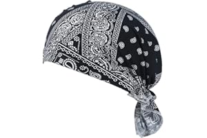 ASUDARO Bandeau d'echarpe de Pirate de Cyclisme Casquette de Foulard Tête Hommes Femmes en Plein air Écharpe Fonctionnelle Respirant Séchage Rapide Ajustable Chapeaux de Sport Bandana