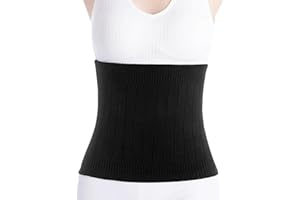 iNelihoo Thermal Knit Lumbar Warmer Cashmere Abdominal Binder Lower Back Support Belt Brace Stomach Kidney Trimmer Band Postpartum Belly Warming Kidney for Women Maternity Recovering