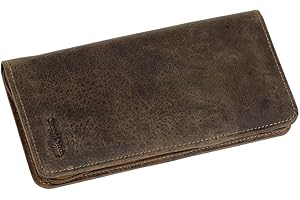 LEDERSHOP24 Greenland Nature Coffret cadeau avec porte-cartes en cuir 12,5 cm