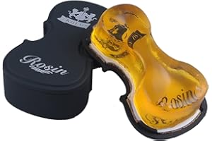 Punk Colophane naturelle transparente, adaptée pour violon, alto, violoncelle et autres instruments à cordes. Plastic Box Package(Transparent Yellow )