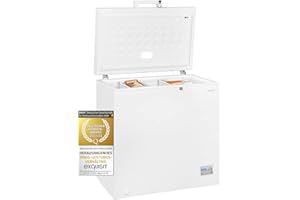 Exquisit® Congelador Horizontal, Capacidad 182L, Rango Energético E, Funciónes Congelador o Frigorifico, Enfriamiento Rápido, 1 Cesto, Tirador Externo, Color Blanco, Dimensiones 84,2x89,1x55,7 cm