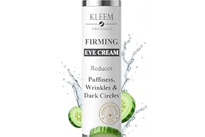 KLEEM Anti Wrinkle Eye Gel for Dark Circles & Puffy eyes with Peptides and Niacinamide that Reduces Eye Bags, Crow's Feet, Fine Lines & Sagginess - Natural & Organic Under Eye Gel for Wrinkles - 15ml