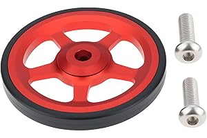 VGOL 2Pcs Bicycle Easy Wheels 60mm Aluminum Alloy Easywheel Compatible with Brompton Folding Bike