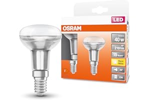 Osram LED-Reflektorlampe, Sockel: E14, Warm White, 2700 K, 2,6W, Ersatz für 40-W-Reflektorlampe, LED STAR R50