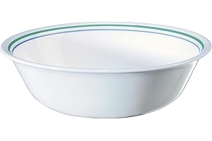 Corelle Dinnerware Set (4pc Set, Country Cottage)-Set for 4 | Includes 4 x Cereal/Soup Bowls | 80% Recycled Glass | 3 X More Durable, Half the Space & Weight of Traditional Ceramic