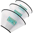 GLADOG Soft Dog Cone Collar, 3 PCS (Except XL size) Flexible Plastic Cone for Dogs After Surgery, Dog Recovery Collar, Adjustable E-Collar for Large/Medium/Small Dogs Cat, Comfy Elizabethan Collar (L)
