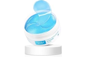 +WIS+ WIS Masque Yeux Collagène, Collagen Eye Mask, Eye Mask, Masque Pour Les Yeux Patch, Pour Soulager Les Cernes et Les Yeux Gonflés Avec de L'acide Hyaluronique Hydratant, Anti-âge Patch Yeux 30 paires
