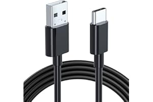 Adhiper Cavo di ricarica per Xbox / PS5, compatibile con controller Xbox Series, controller Sony PS5 e Nintendo Switch, 50 cm/1 m/2 m USB 2.0 tipo C (50 cm/nero)