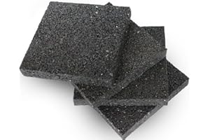 Mario10 Rubber Pads 10x10x1cm.-Set of 4 Non-Slip Pads Anti-Vibration Mat Washing Machine Dryer Rubber Stopper Sound Insulation Speaker Non-Slip Mat Washers Fitness Equipment 1 cm