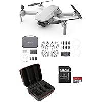 IZI DJI Mavic Mini Fly More Combo Drone FlyCam Quadcopter with 2.7K Camera 3-Axis Gimbal GPS 30min Flight Time 12 mp…