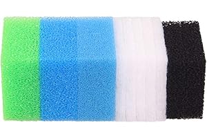 INGVIEE Compatible Mousse Filtrante pour Juwel Compact/Bioflow 3.0 / M (1x Bleu Fin, 1x Bleu Gros, 1x Vert Nitrax, 2X Mousse au Charbon Actif, 5X Ouate Filtrante)