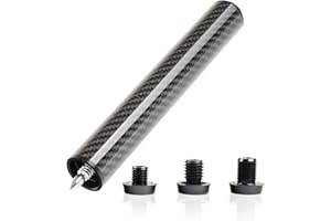 ‎KONLLEN KONLLEN Pool-Queue-Verlängerung mit 3 Stoßfängern Kohlefaser Billard-Verlängerung Billardzubehör für Mezz Predator ZOKUE Jflowers Queue (Kohlefaser)