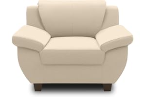 ‎DOMO. COLLECTION DOMO. collection Panama Sessel, Polstersessel, Einzelsessel, Sofa Garnitur, 3-2-1, beige, 108 cm